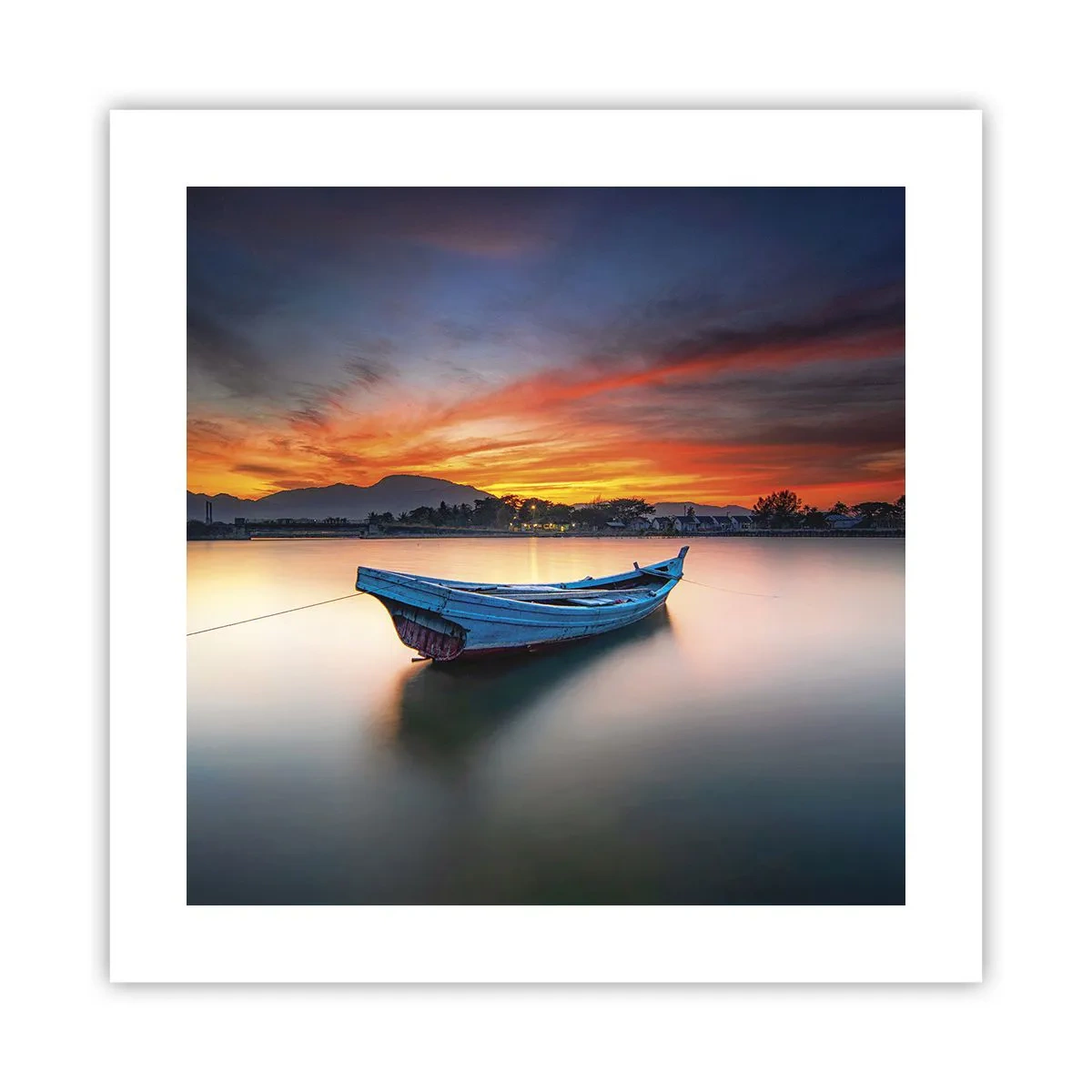 Poster - Eine gute Nacht kommt - 40x40 cm