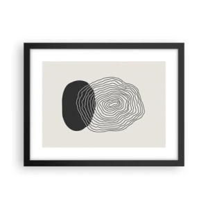 Poster in einem schwarzem Rahmen - Dauer und Schwingung - 40x30 cm