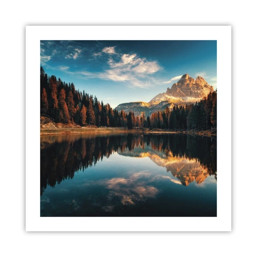 Poster - Doppelte Landschaft - 50x50 cm