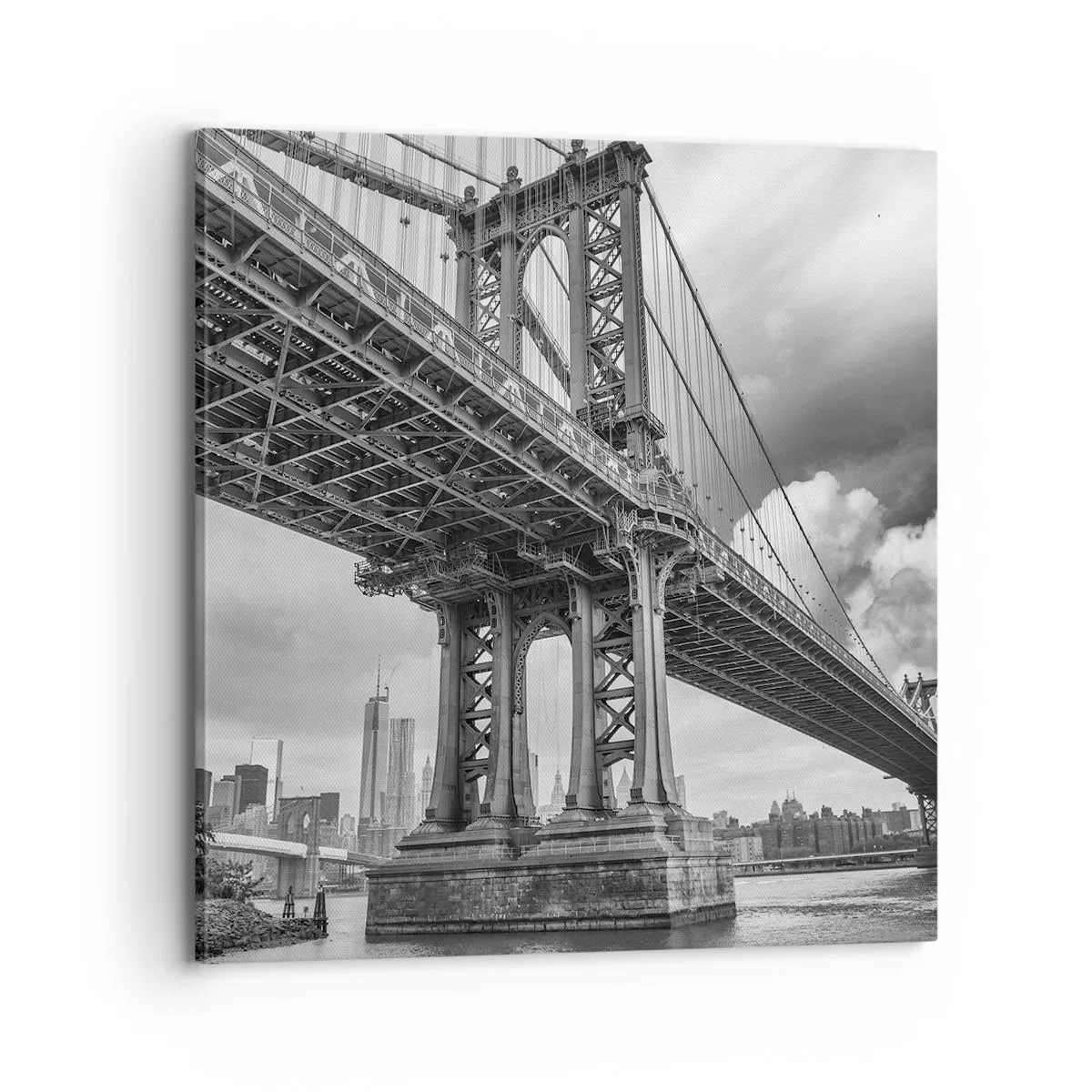 Bild auf Leinwand - Leinwandbild - Ins Herz der Stadt - 70x70 cm