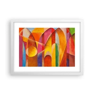 Poster in einem weißen Rahmen - Kathedrale der Sonne - 40x30 cm
