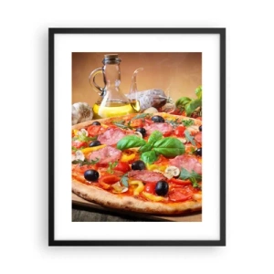 Poster in einem schwarzem Rahmen - Mit echtem italienischem Flair - 40x50 cm