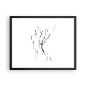 Poster in einem schwarzem Rahmen - Schön und stark - 50x40 cm