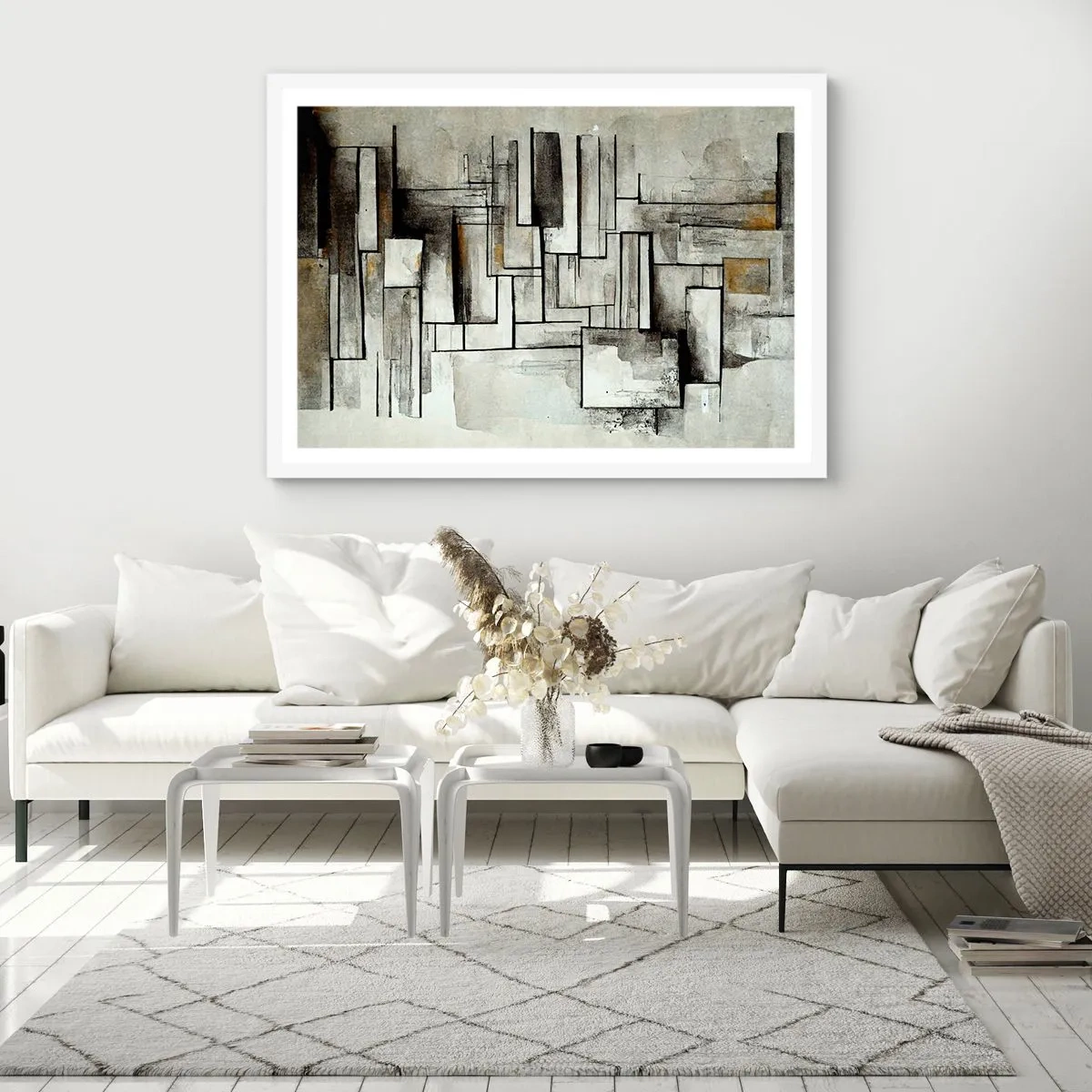 Poster in einem weißen Rahmen - Kraft der Einfachheit - 40x30 cm