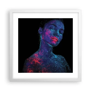 Poster in einem weißen Rahmen - Im Sternenstaub - 40x40 cm