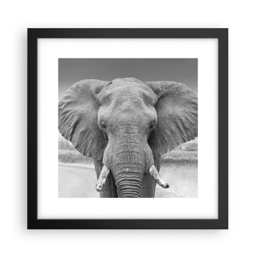 Poster in einem schwarzem Rahmen - Willkommen in meiner Welt - 30x30 cm