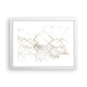 Poster in einem weißen Rahmen - Ein Blick in die Unendlichkeit - 40x30 cm