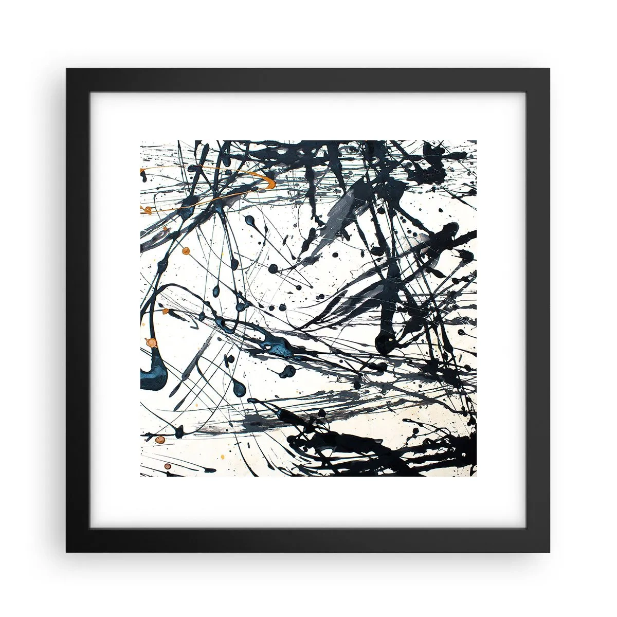 Poster in einem schwarzem Rahmen - Expressionistische Abstraktion - 30x30 cm