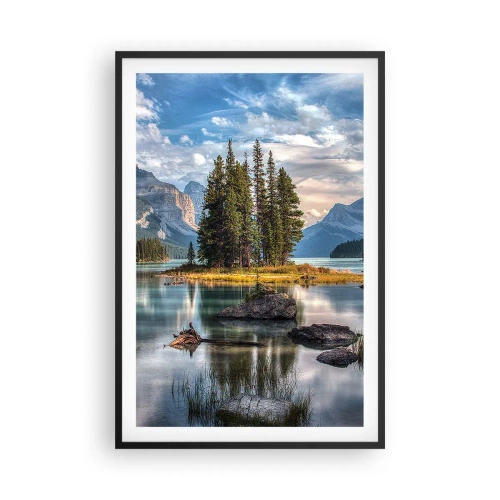 Poster in einem schwarzem Rahmen - An dem tollen und sauberen Wasser ... - 61x91 cm