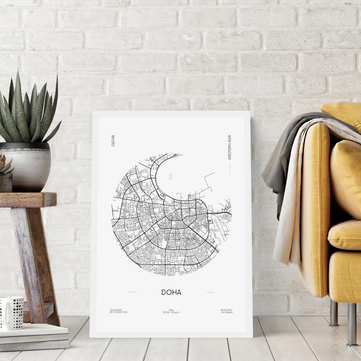 Poster - Anatomie von Doha - 61x91 cm