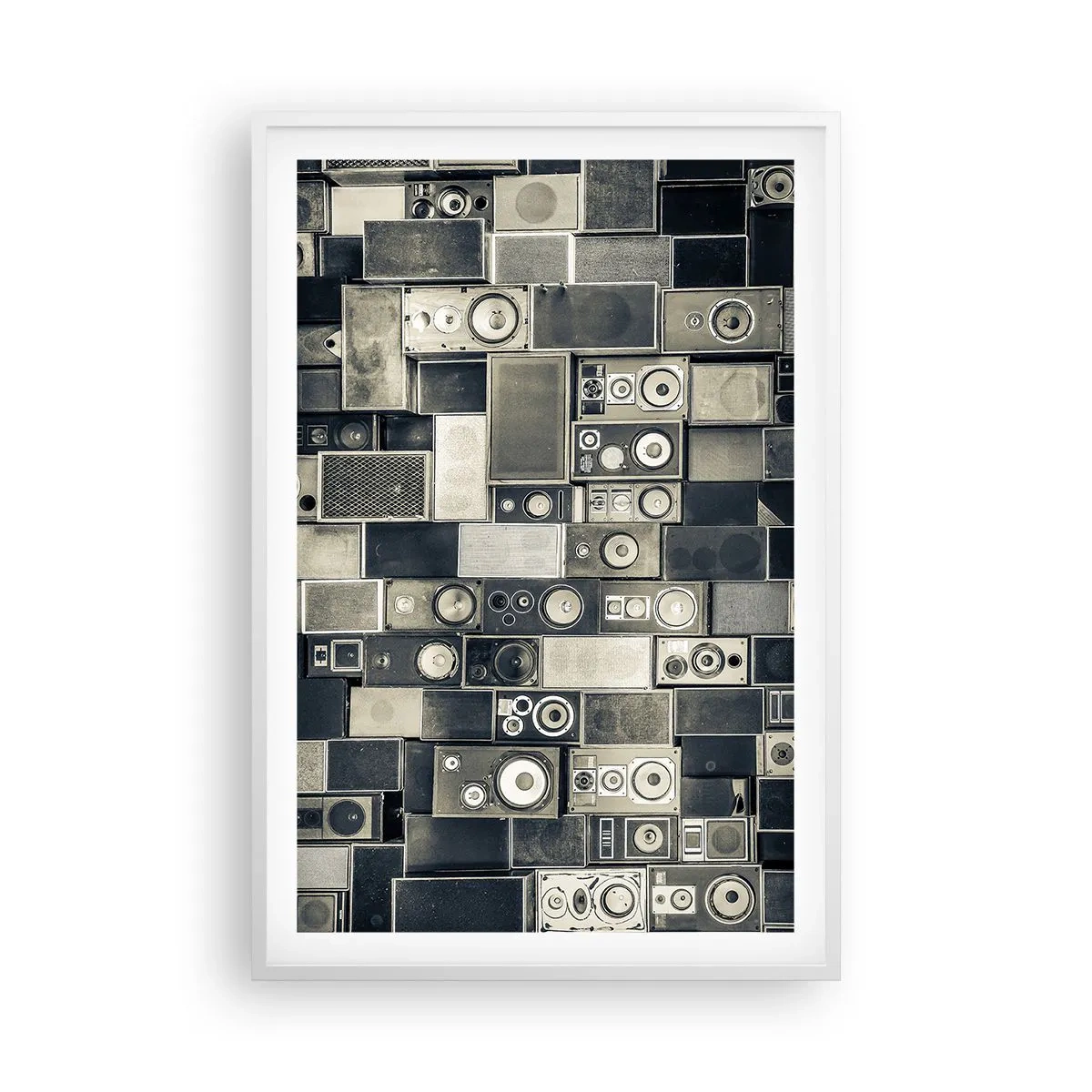 Poster in einem weißen Rahmen - Und es ist alles in Ordnung - 61x91 cm