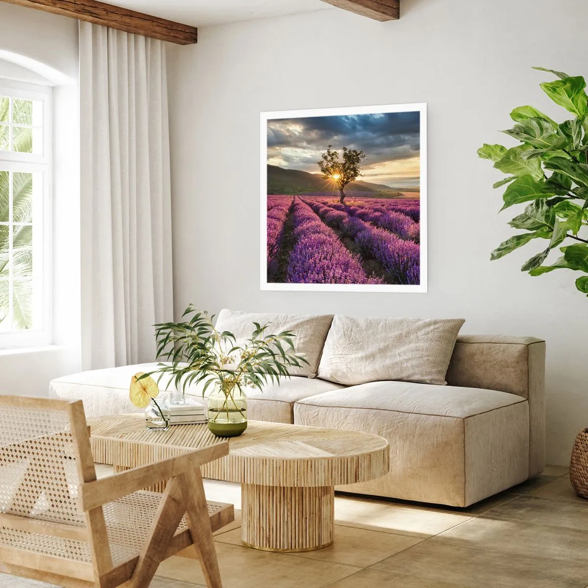 Poster - Fliederfarbenes Aroma - 40x40 cm