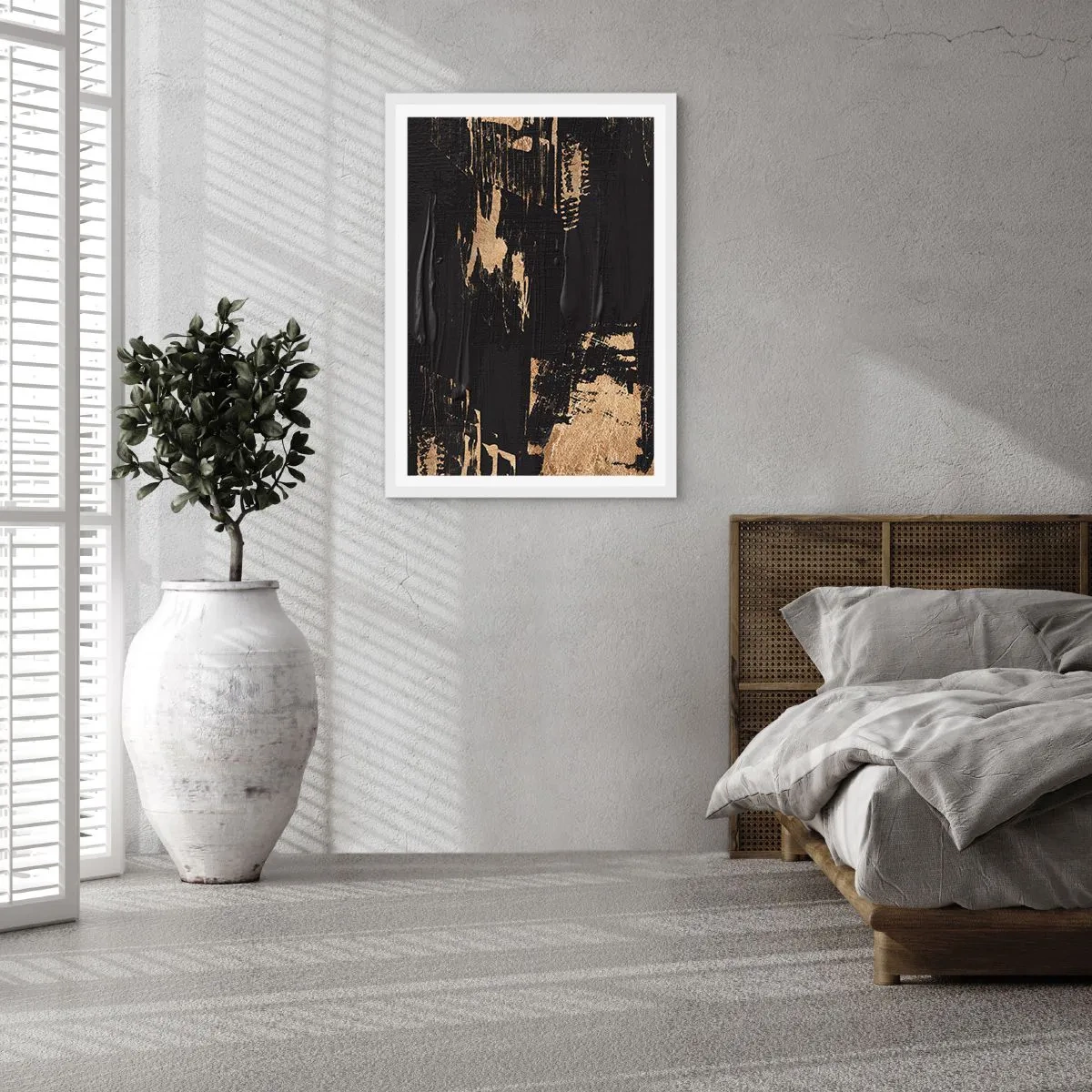 Poster in einem weißen Rahmen - Spur einer Berührung - 30x40 cm