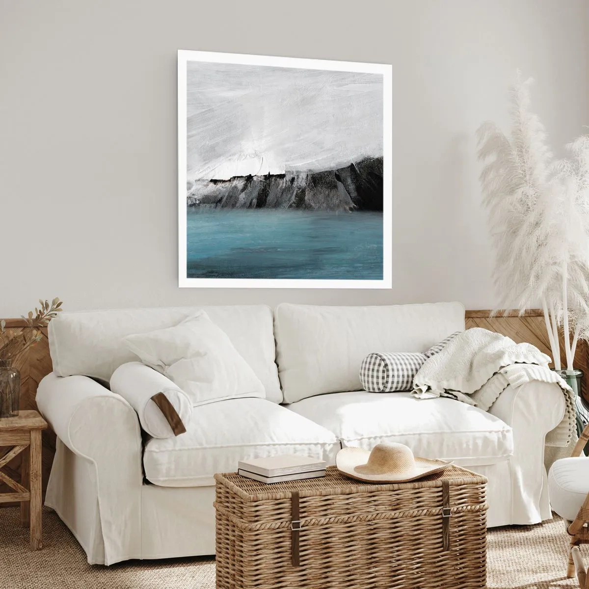 Poster - Wasser – Erde: Kampf der Naturelemente - 30x30 cm