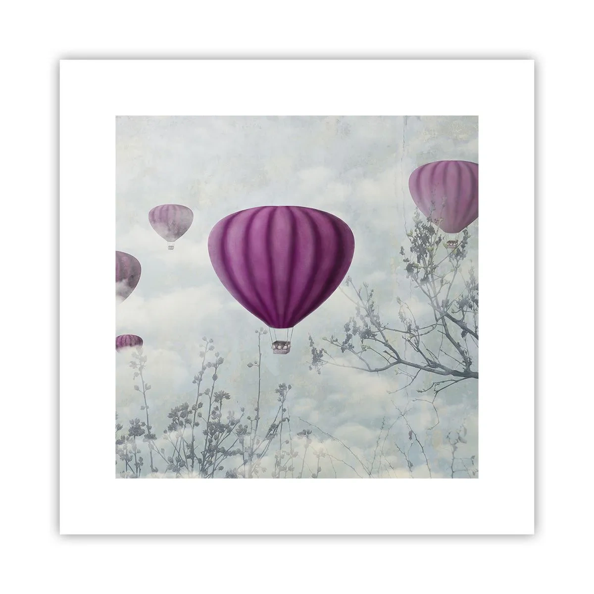 Poster - Wie Schiffe am Himmel - 30x30 cm