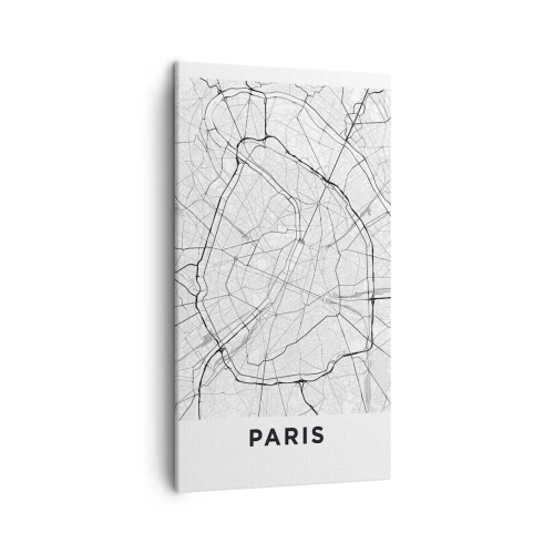 Bild auf Leinwand - Leinwandbild - Pariser Blume - 45x80 cm