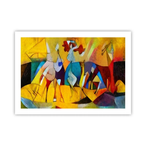 Poster - Sonne - Leben - Freude - 70x50 cm