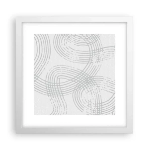 Poster in einem weißen Rahmen - Es gibt keinen einfachen Weg - 30x30 cm