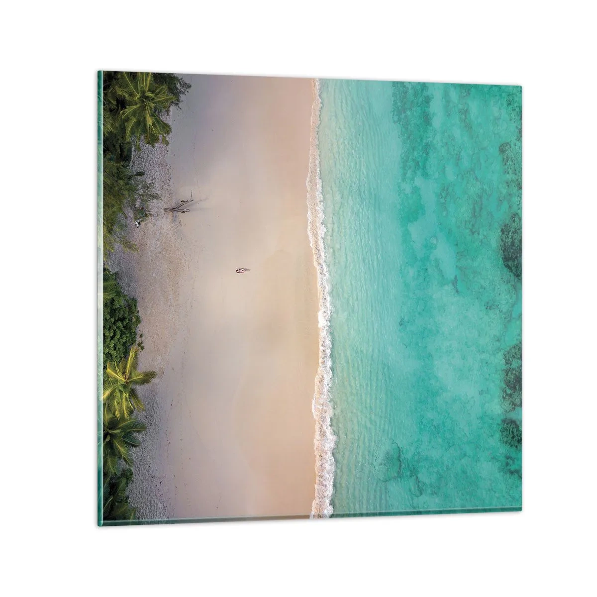 Glasbild - Bild auf glas - Paradiesstrand - 70x70 cm