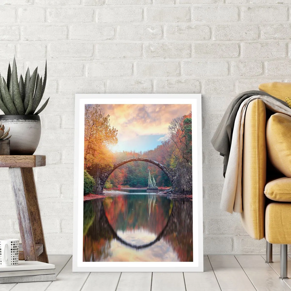 Poster in einem weißen Rahmen - Auf der anderen Seite des Spiegels - 30x40 cm