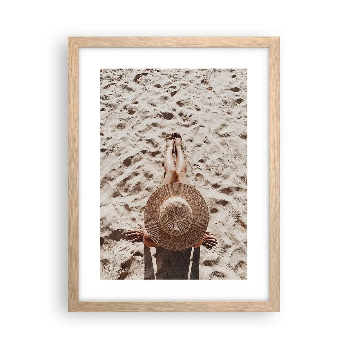 Poster in einem Rahmen aus heller Eiche - Traumzeit - 30x40 cm