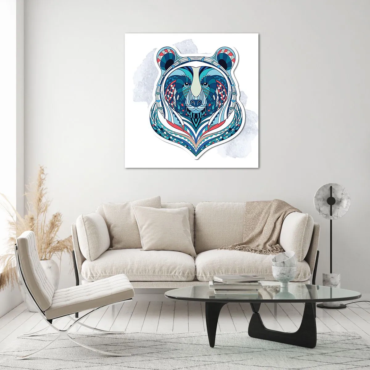 Glasbild - Bild auf glas - Eviva Grönland! - 70x70 cm