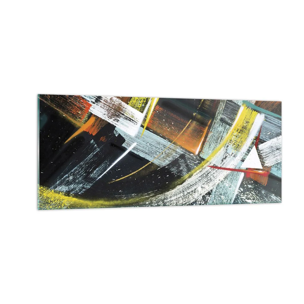 Glasbild - Bild auf glas - Energie der Bewegung - 100x40 cm