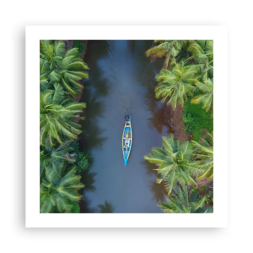 Poster - Auf einem tropischen Pfad - 50x50 cm