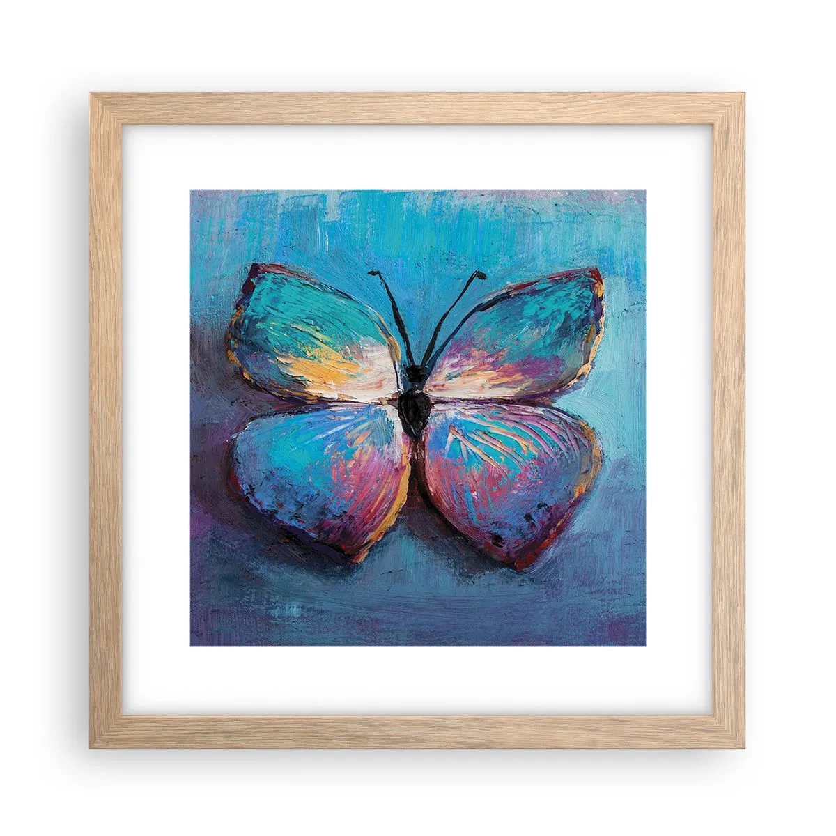 Poster in einem Rahmen aus heller Eiche - In all seiner Pracht - 30x30 cm