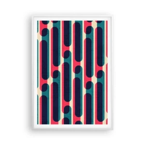 Poster in einem weißen Rahmen - In die Tiefe und vorwärts - 70x100 cm