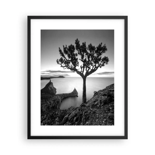 Poster in einem schwarzem Rahmen - Stille bis zum Horizont - 40x50 cm