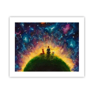 Poster - Liebe und Freundschaft - die ganze Welt - 50x40 cm