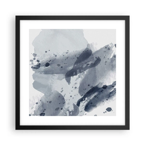 Poster in einem schwarzem Rahmen - Eine Studie über die Natur des Wassers - 40x40 cm