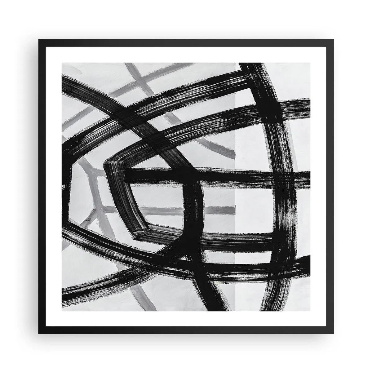 Poster in einem schwarzem Rahmen - Bautiefe - 60x60 cm