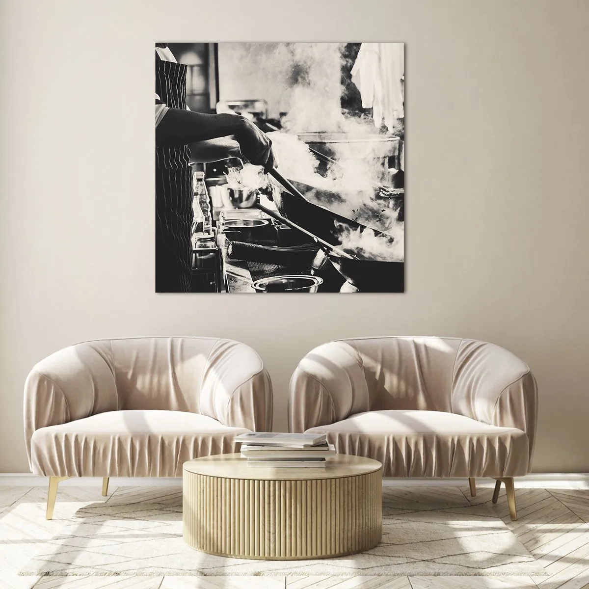 Glasbild - Bild auf glas - Alchemie der Aromen - 30x30 cm