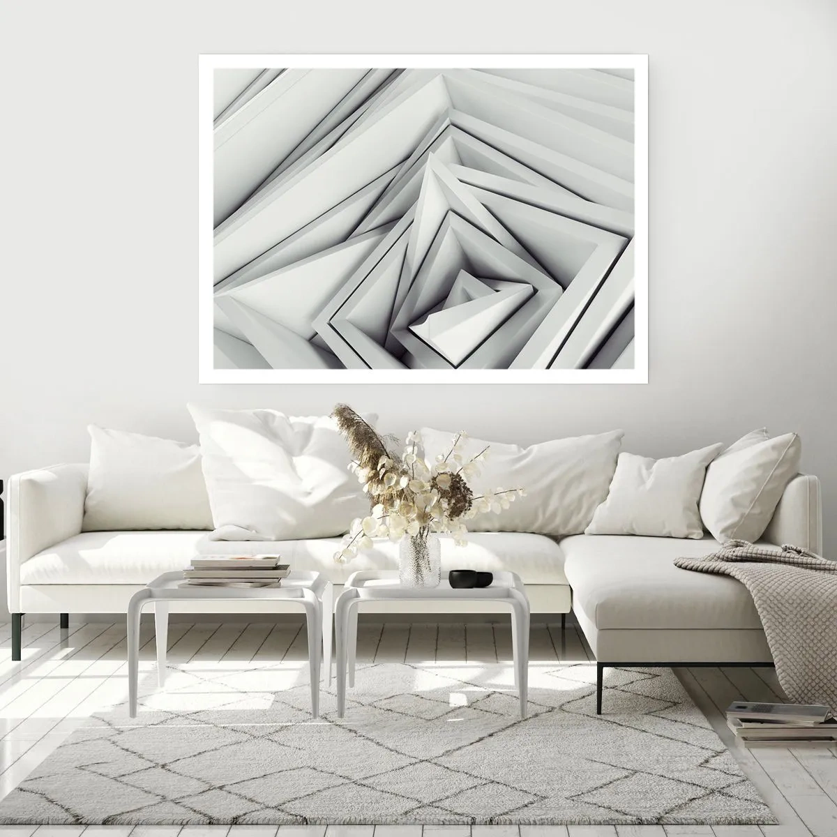 Poster - Spitzwinklige Knospen - 70x50 cm