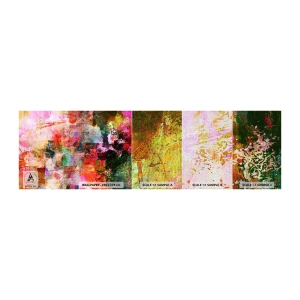 Fototapeten Muster Premium Canvas - Eine Reise durch die Rosen - Abstraktion, Stück, Grafik - 100x30 cm