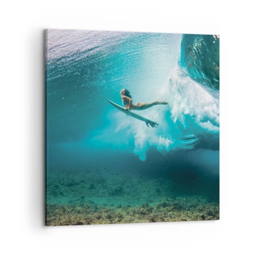 Bild auf Leinwand - Leinwandbild - Unterwasserwelt - 50x50 cm