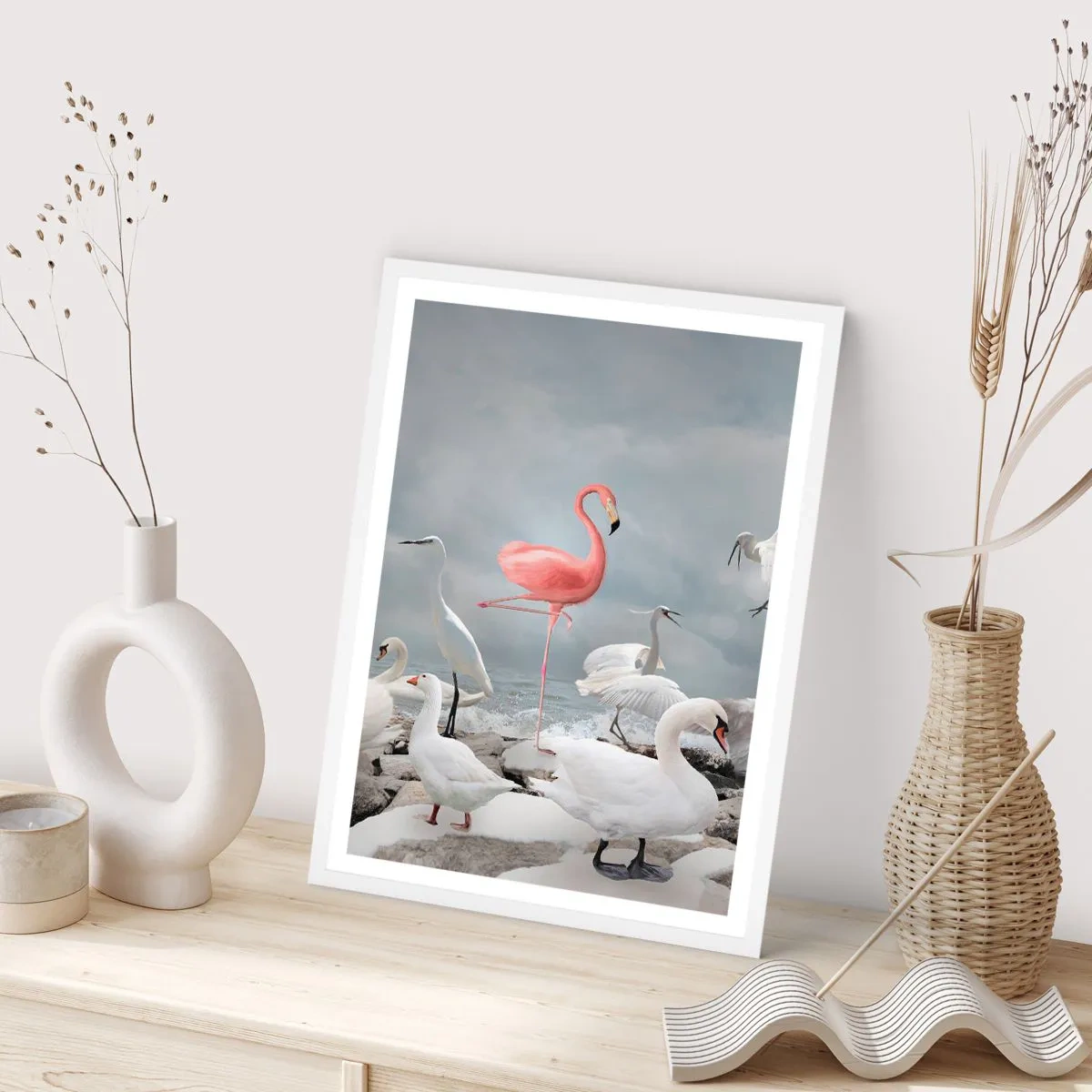 Poster in einem weißen Rahmen - Wie kam ich hier hin? - 30x40 cm