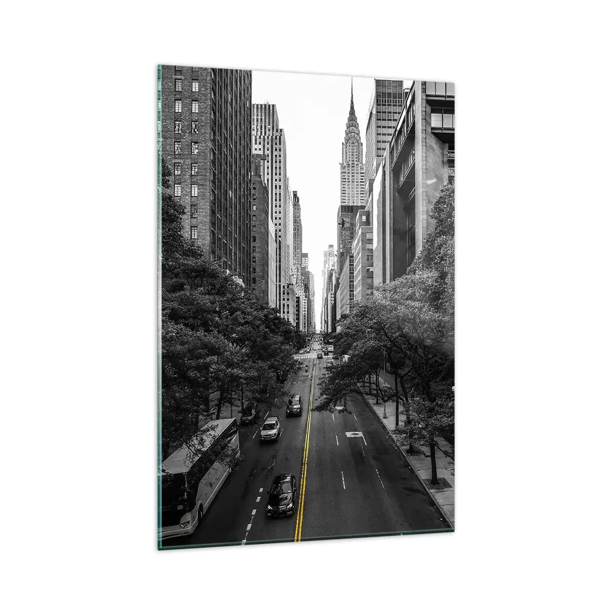 Glasbild - Bild auf glas - New Yorker Morgen - 80x120 cm