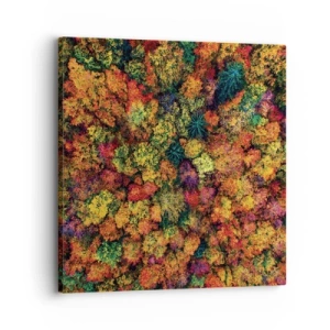 Bild auf Leinwand - Leinwandbild - Blumenstrauß aus Herbstbäumen - 30x30 cm
