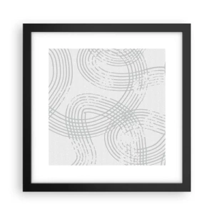 Poster in einem schwarzem Rahmen - Es gibt keinen einfachen Weg - 30x30 cm