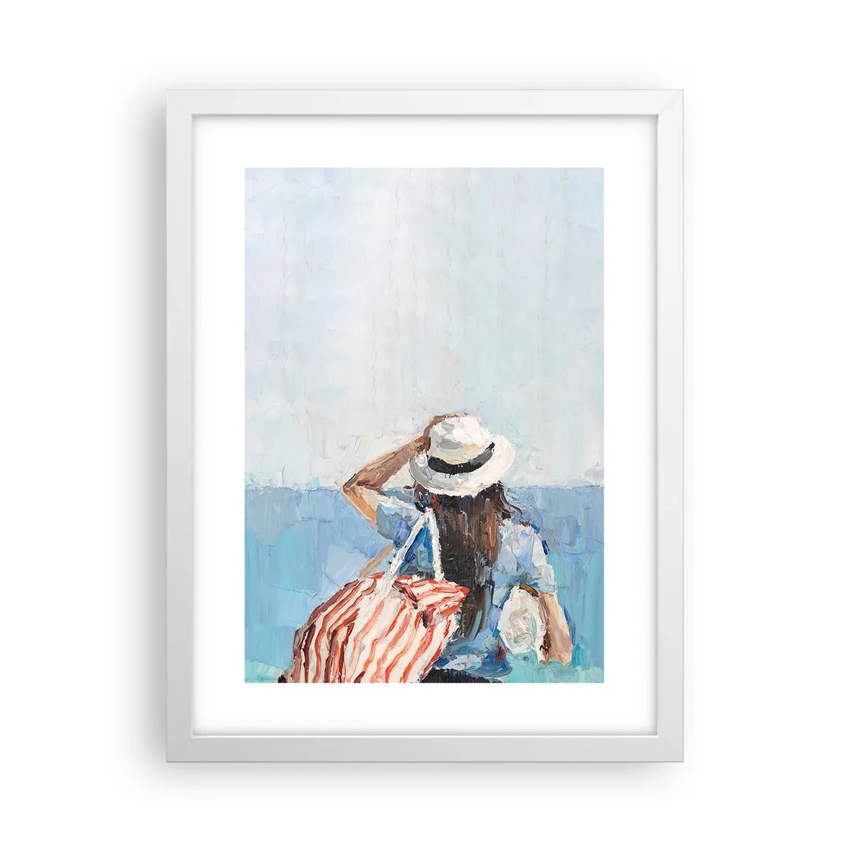 Poster in einem weißen Rahmen - Willkommen in den Sommerferien - 30x40 cm
