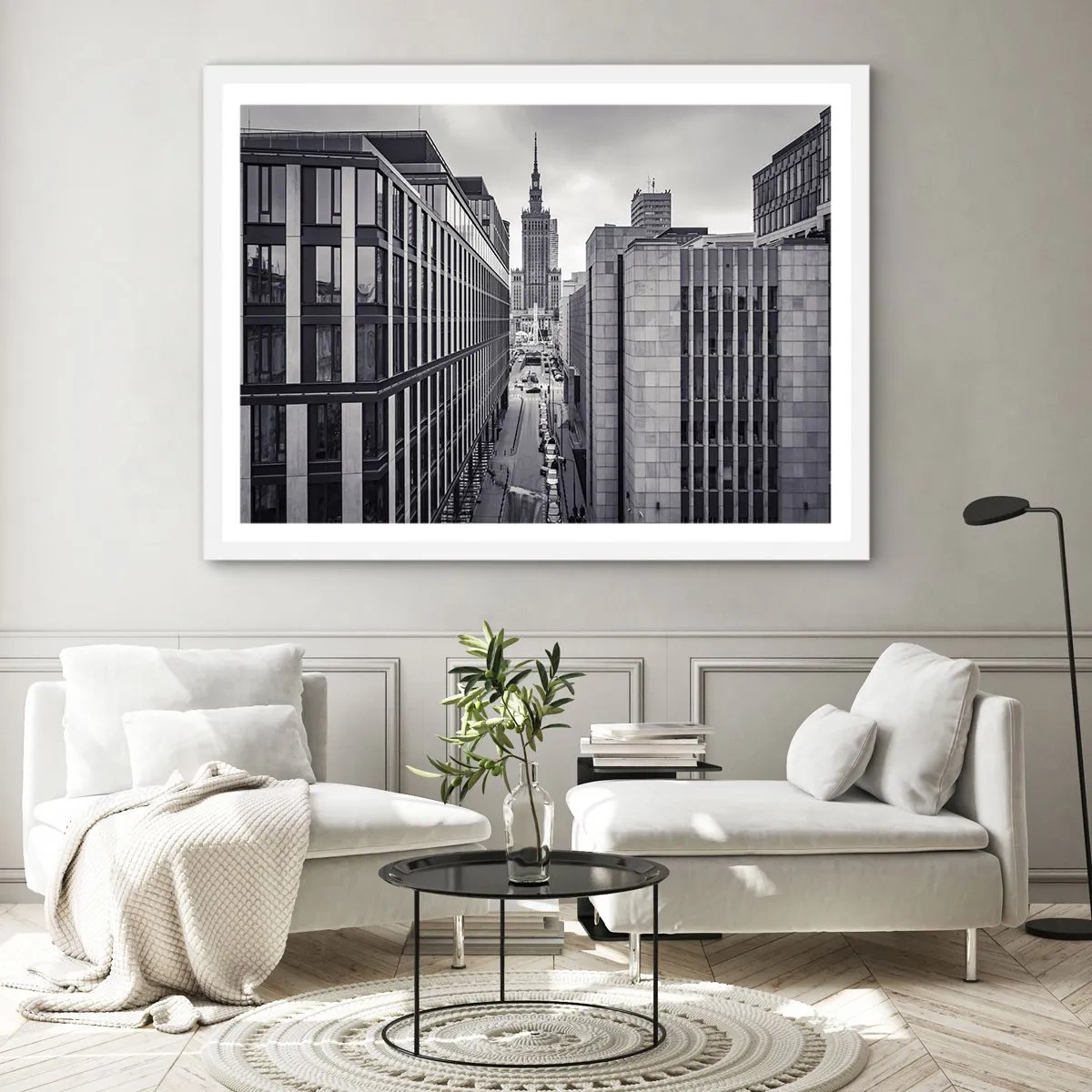 Poster in einem weißen Rahmen - Warschauer Tal - 40x30 cm