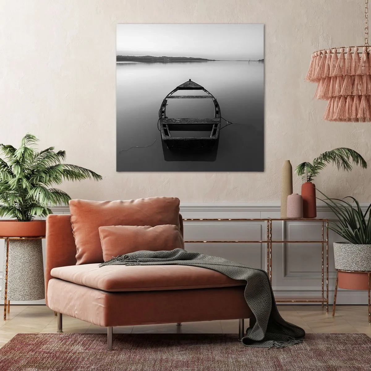 Bild auf Leinwand - Leinwandbild - Sehnsucht und Melancholie - 70x70 cm