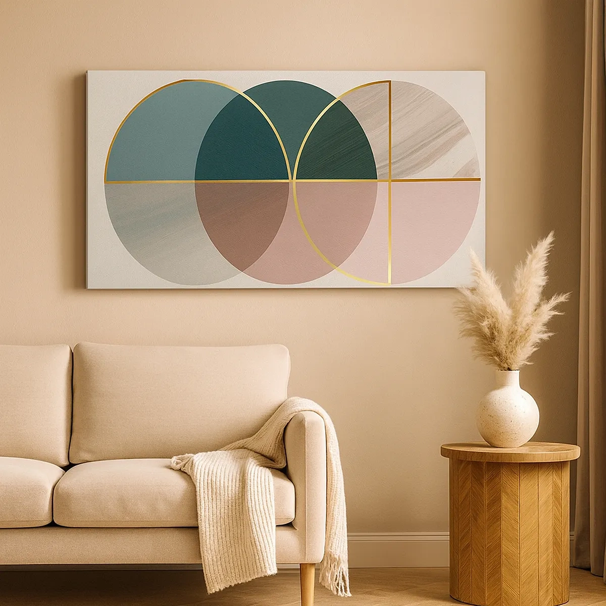 Bild auf Leinwand - Leinwandbild - Im Flug hängen geblieben - 30x30 cm