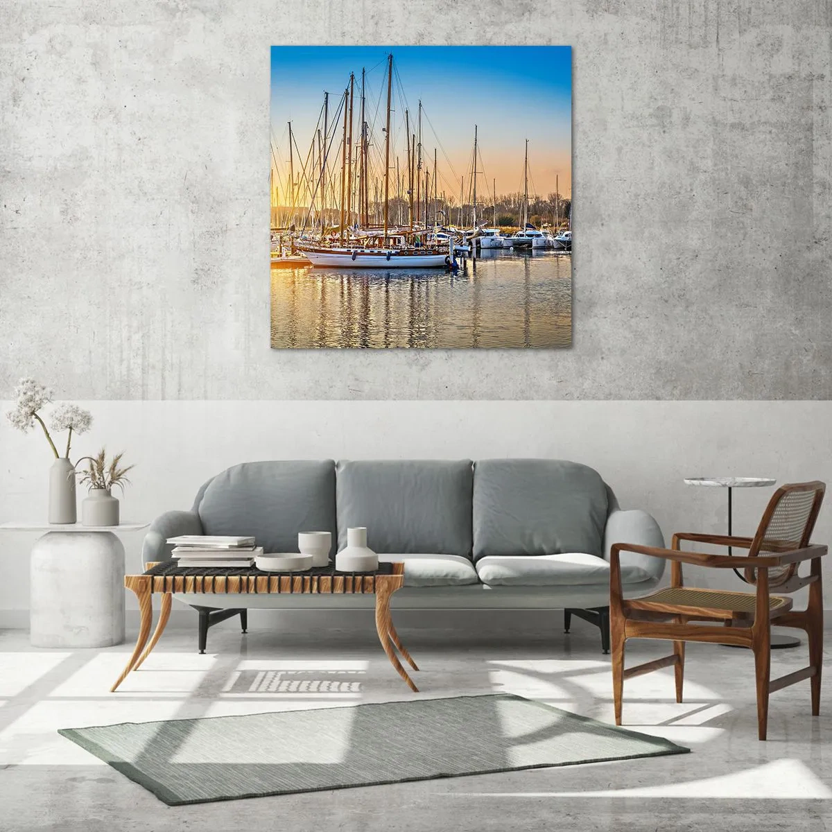 Glasbild - Bild auf glas - Der Wind muss auch schlafen - 70x70 cm