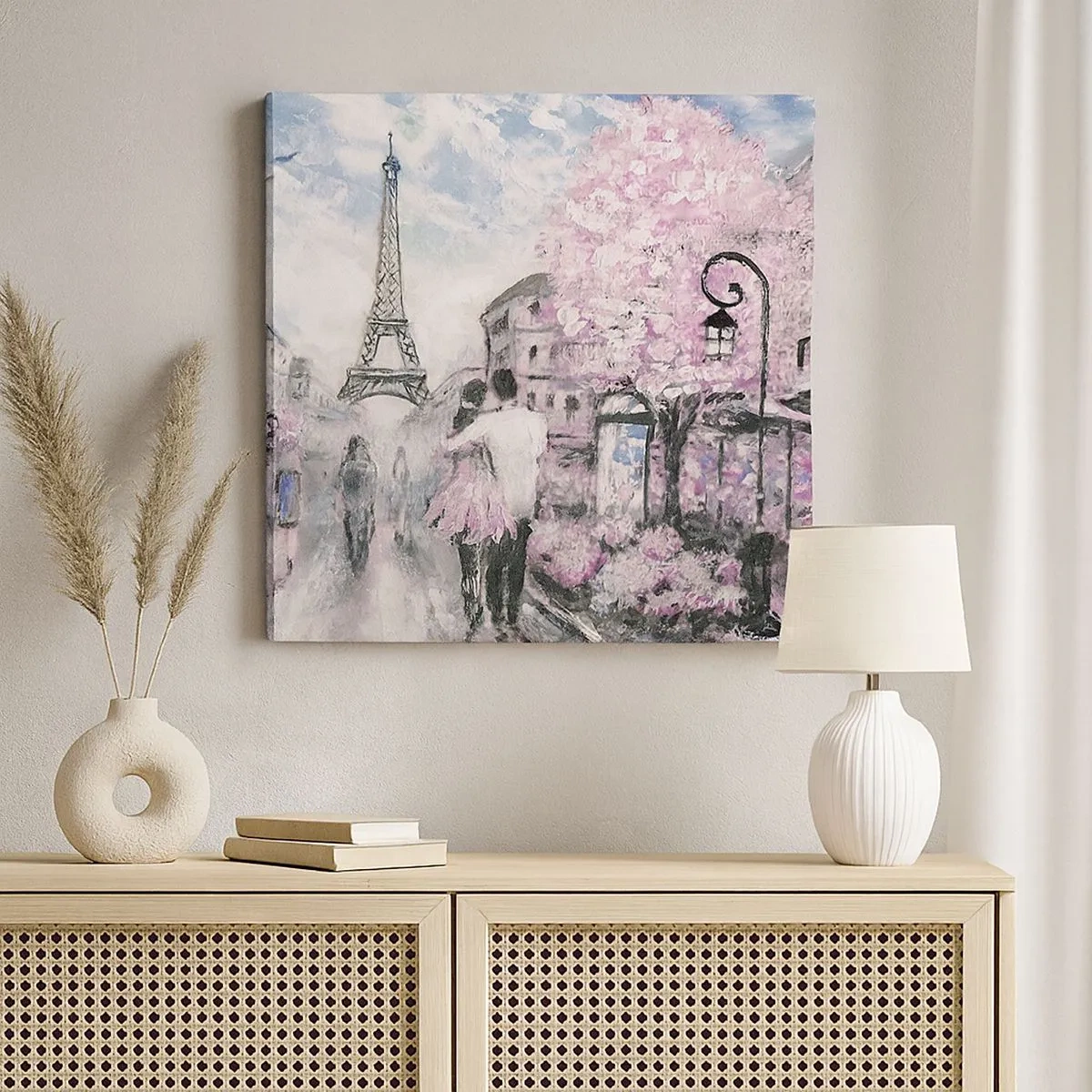 Bild auf Leinwand - Leinwandbild - Wie man sich verlieben kann, ist nur in ... - 30x30 cm