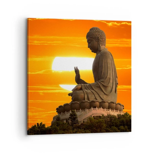 Bild auf Leinwand - Leinwandbild - Keine Angst vor der Welt - 70x70 cm