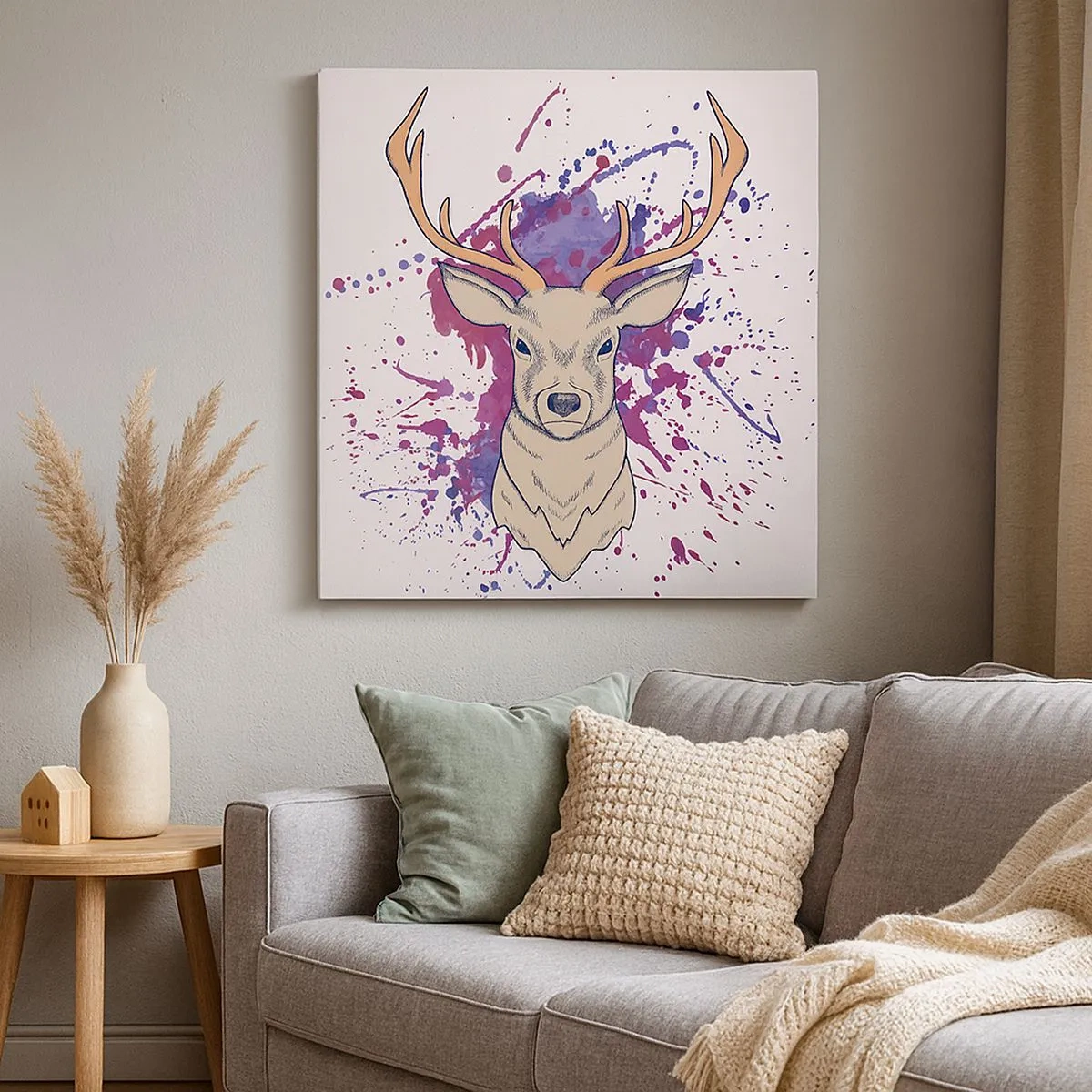 Bild auf Leinwand - Leinwandbild - Mut und Ausgeglichenheit - 30x30 cm